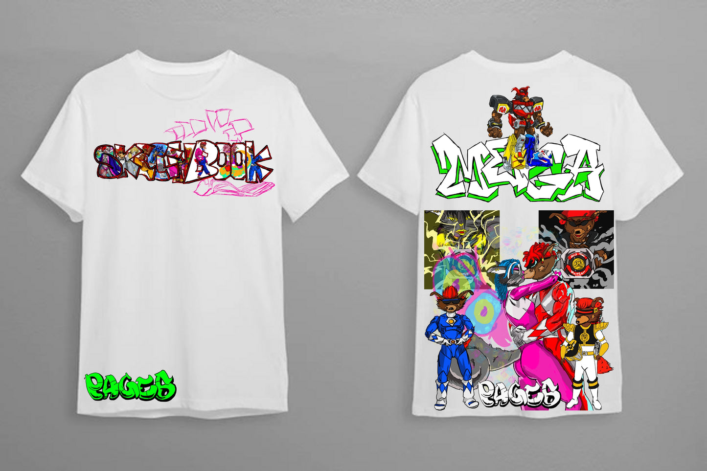 Mighty Graffitix Tier 1 White T-Shirt