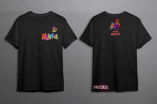 Minimalist Train Till Death Black T-Shirt
