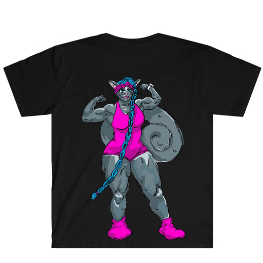 Muscle Mami Nymbis T Shirt Black