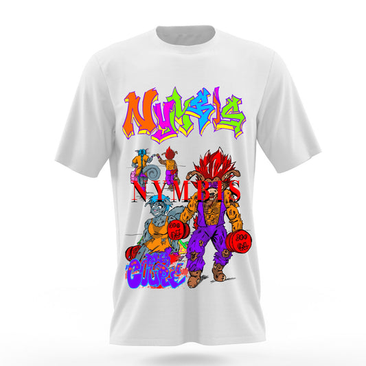 Power Couple Max Nymbis Basic White T-Shirt