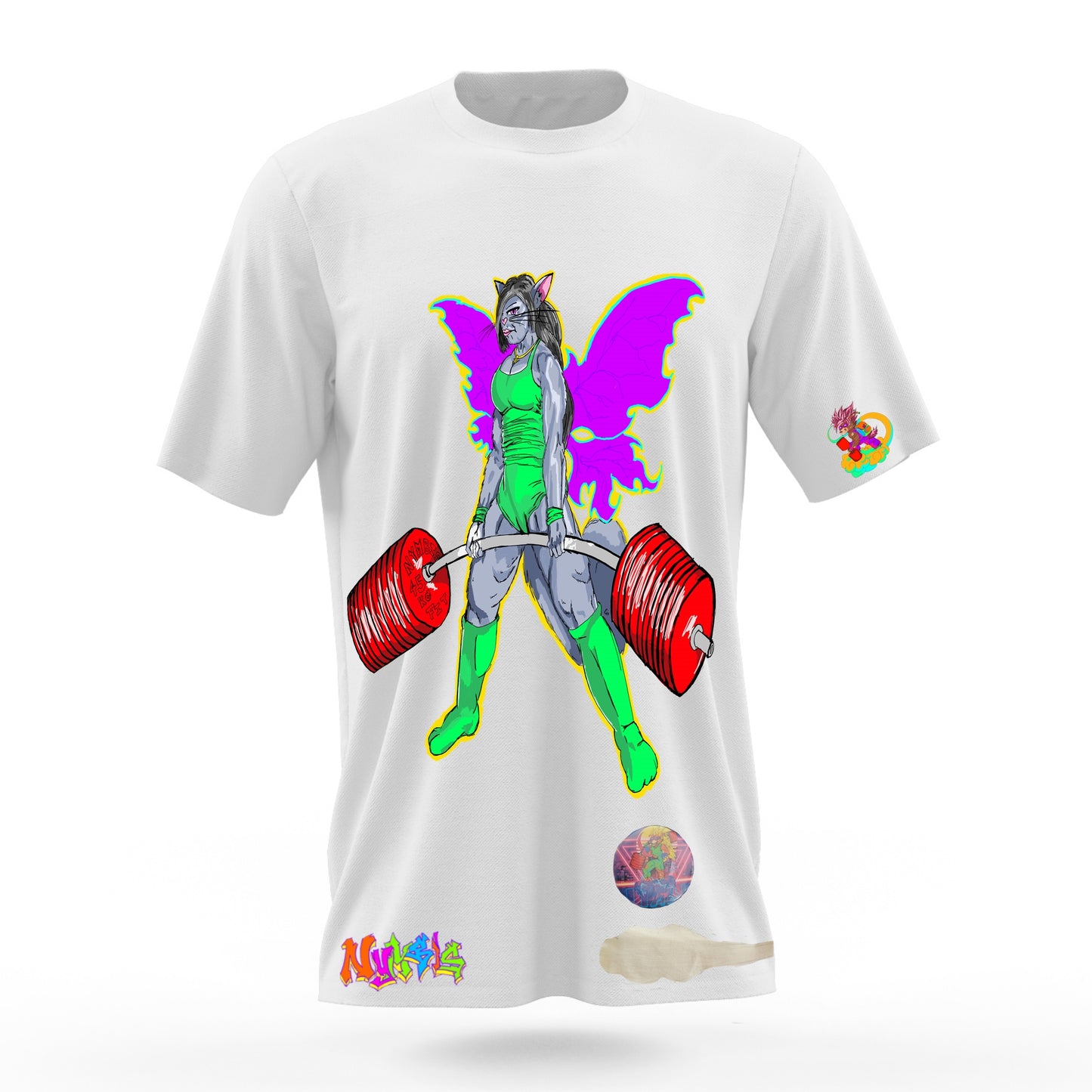 Power Mommie Graffitix White T-Shirt