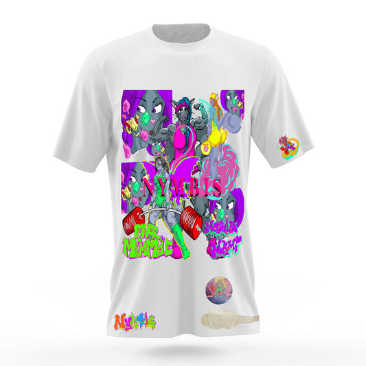 Power Mommie Max Graffitix White T-Shirt