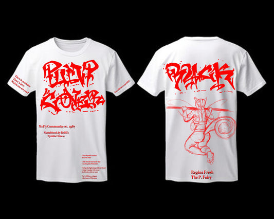 Pump Cover Regina Back White T-Shirt