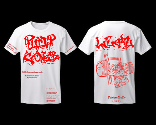 Pump Cover Patches Legz White T-Shirt