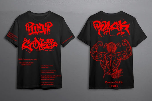 Pump Cover Patches Back Black T-Shirt
