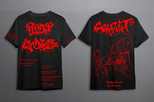 Pump Cover Chest Regina Black T-Shirt