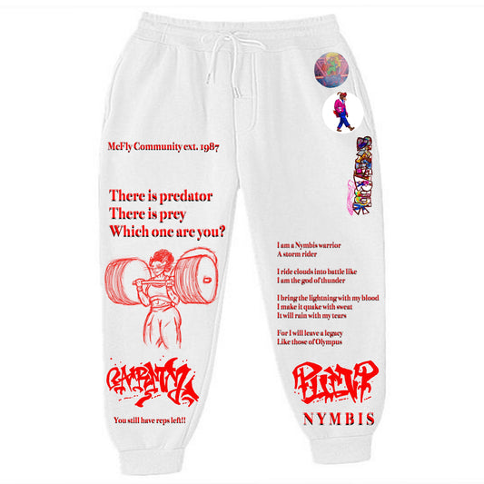 Pump Cover Regina Armz White Sweatpants