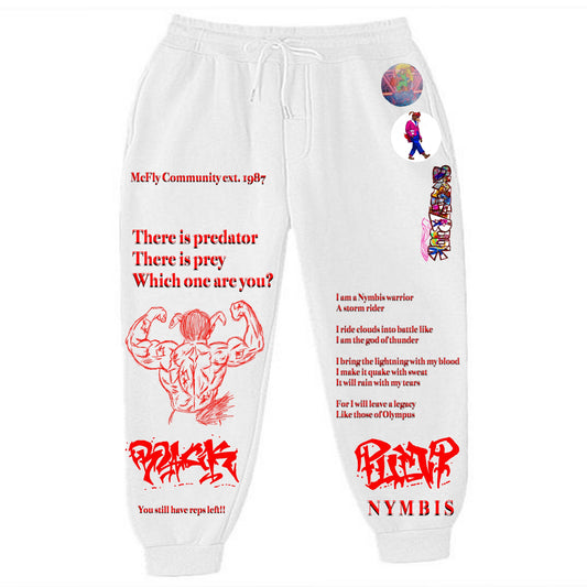 Patches Back Pump White Sweats
