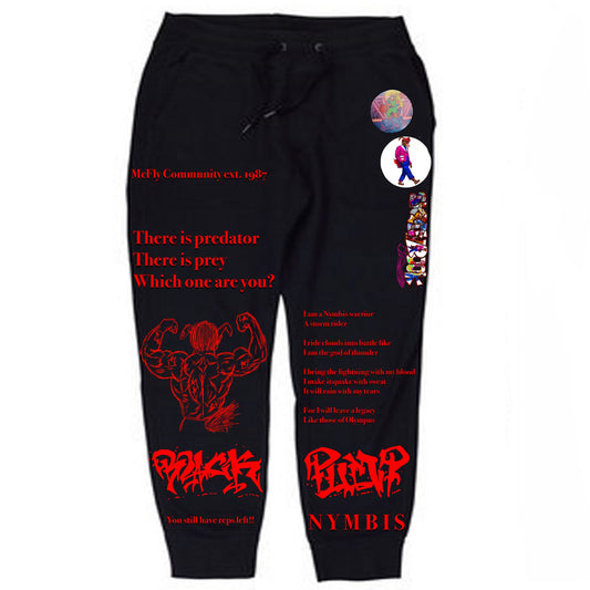 Patches Back Pump Black Sweats