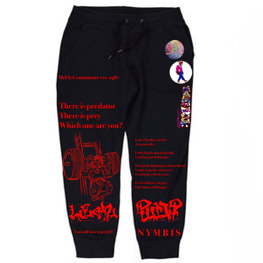 Patches Legz Pump Black Sweats