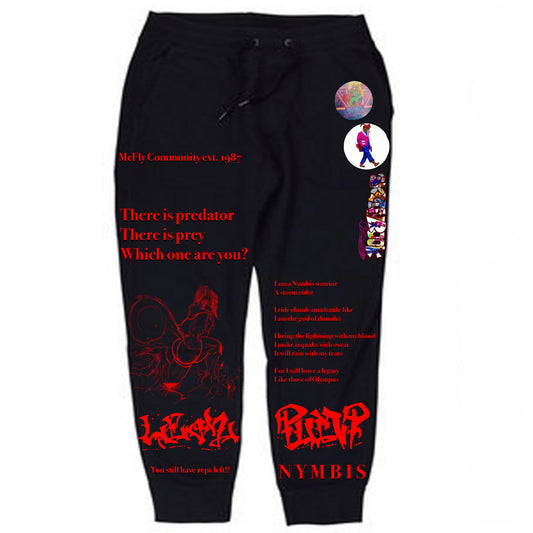 Pump Cover Regina Legz Black Sweatpants