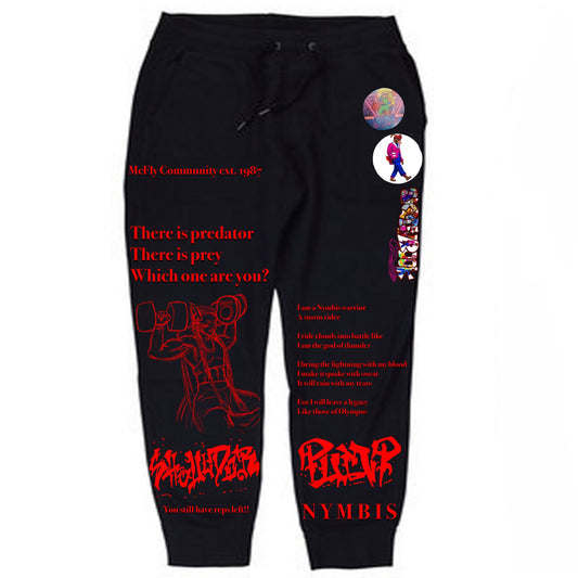 Pump Cover Regina Shoulder Black Sweatpants