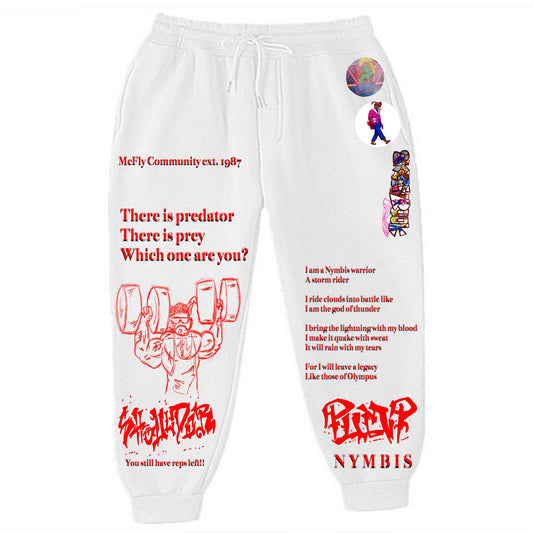 Patches Shoulder Pump White Sweats