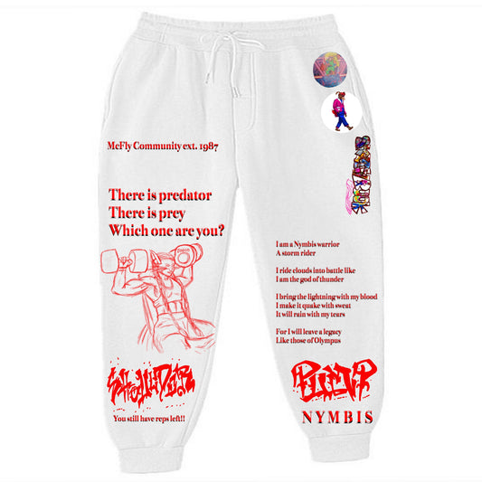 Pump Cover Regina Shoulder White Sweatpants
