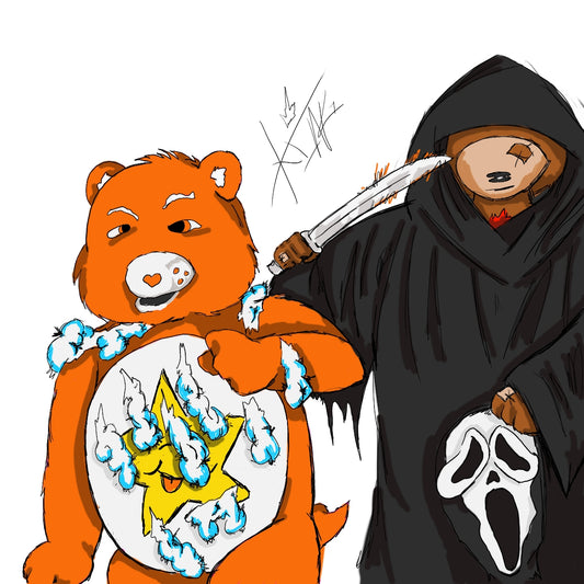 Scream Bears Sketchbook: Pages Basic T-Shirt