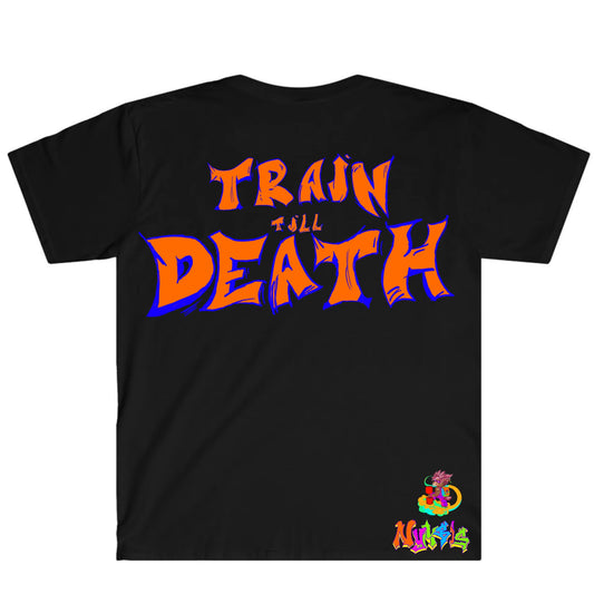 Train Till Death Graffitix Black T-Shirt