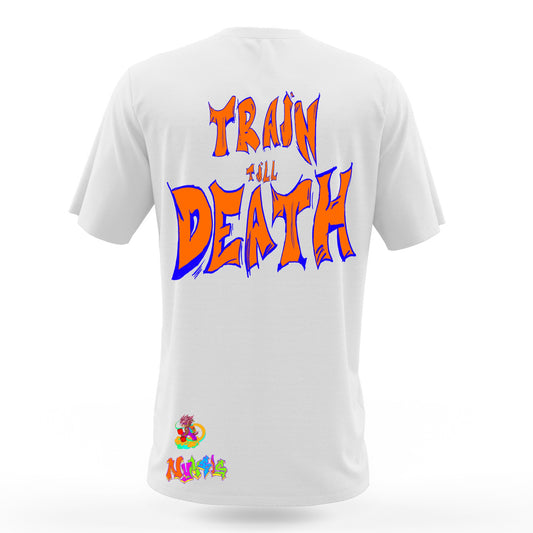 Train Till Death Graffitix White T-Shirt