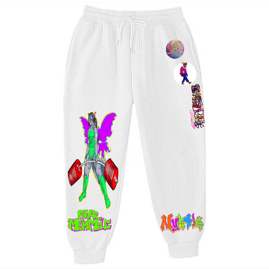 Power Mommie Graffitix White Sweatpants